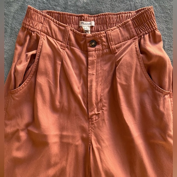 Madewell The Tall Neale Straight-Leg Pant in Drapeweave, Dried Rose, Size 4 Tall - Picture 9 of 12